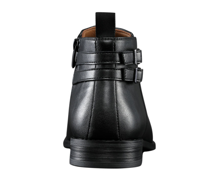 
                      
                        Amali Beau black ankle boots back
                      
                    