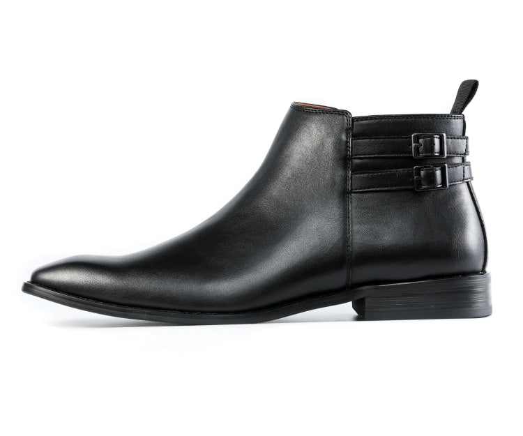 Amali Beau black ankle boots side