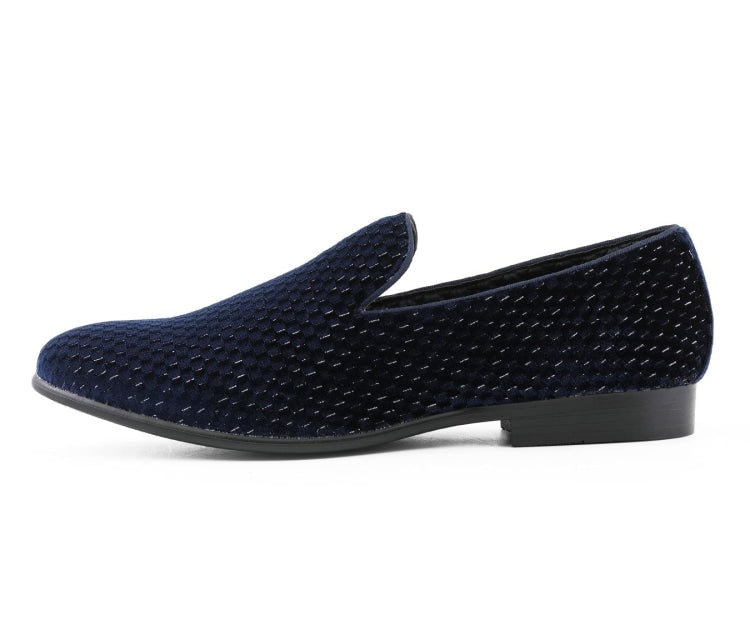 Amali Blaze navy blue loafers side