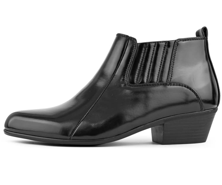 Amali Bota black western ankle boots side