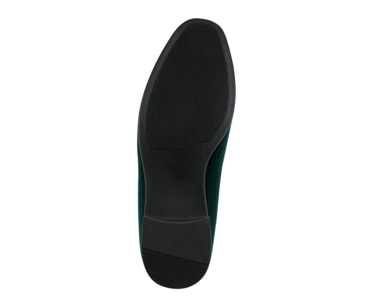 
                      
                        Amali Brad green velvet loafers sole
                      
                    