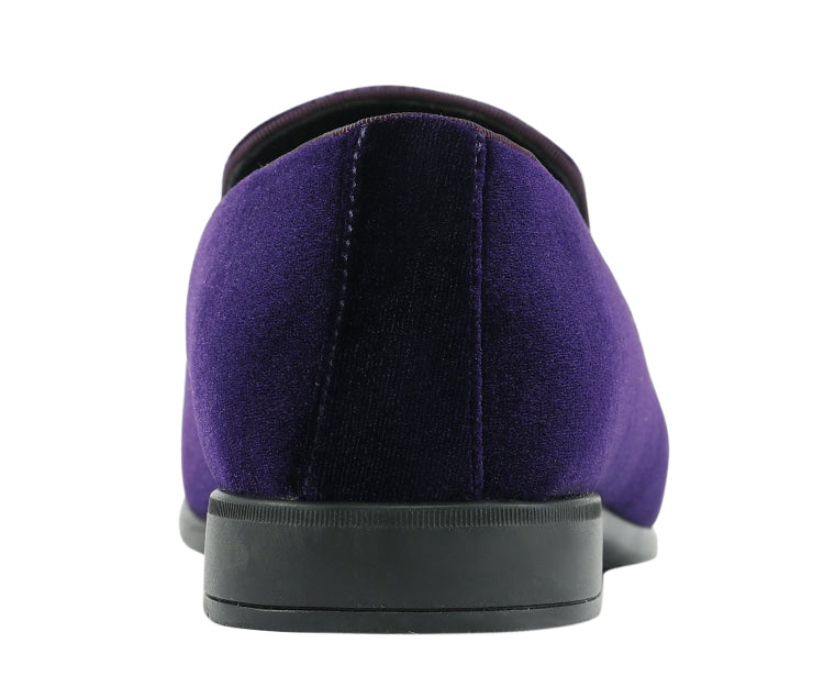 
                      
                        Amali Brad purple velvet loafers back
                      
                    