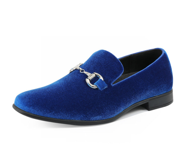 Amali Brad royal velvet loafers main