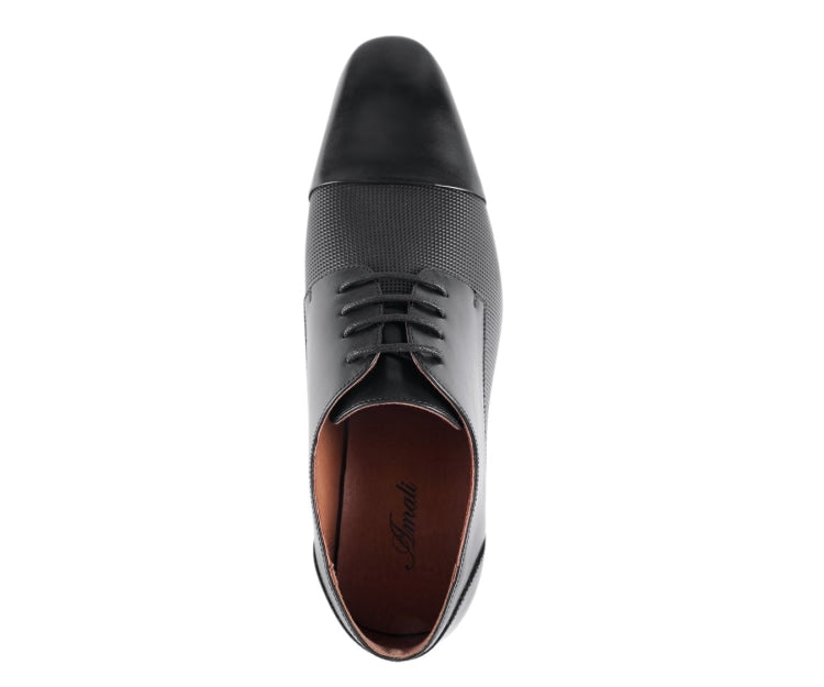 
                      
                        Amali Brent black cap toe derbys top
                      
                    