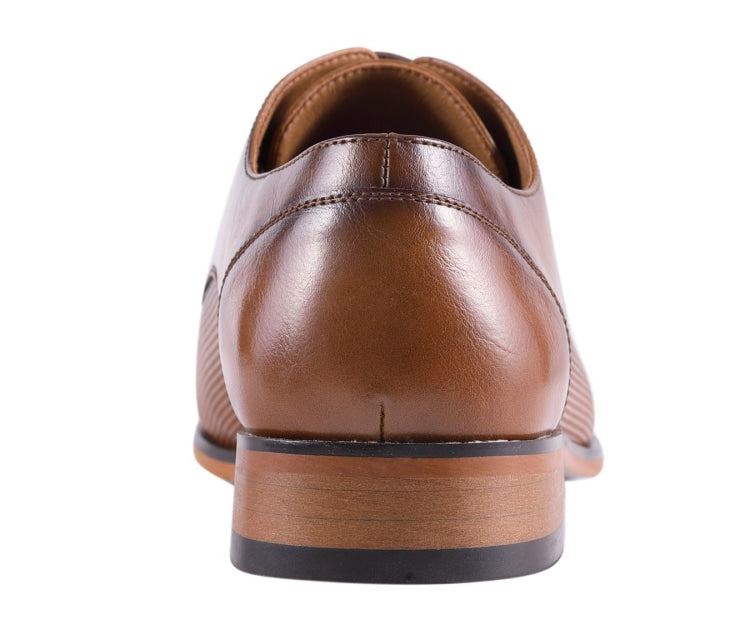 
                      
                        Amali Brent cognac cap toe derbys back
                      
                    