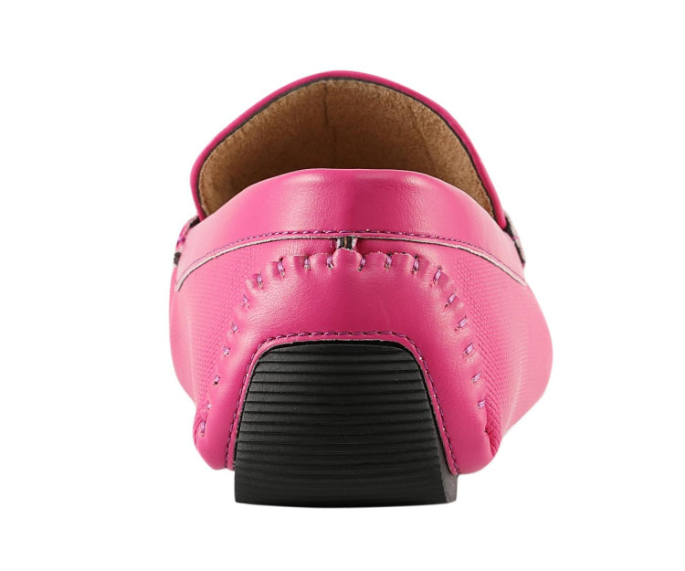 
                      
                        Amali Briggs fuchsia bit driving loafers back
                      
                    