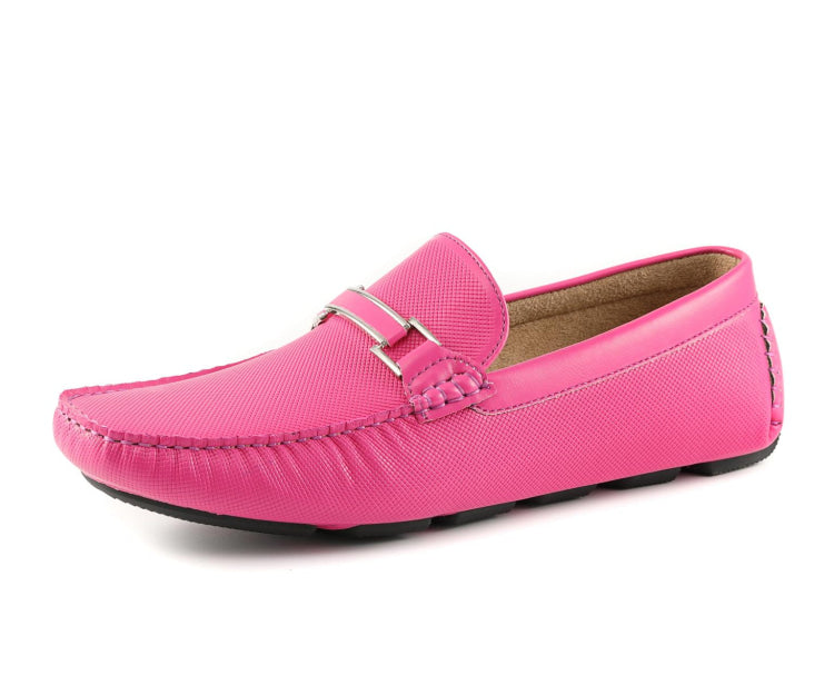 
                      
                        Amali Briggs fuchsia bit driving loafers main
                      
                    