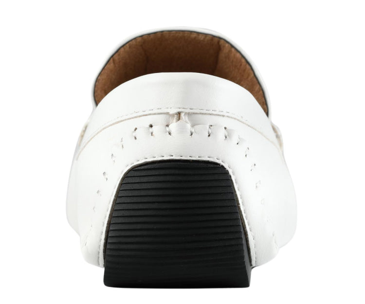
                      
                        Amali Briggs white bit driving loafers back
                      
                    