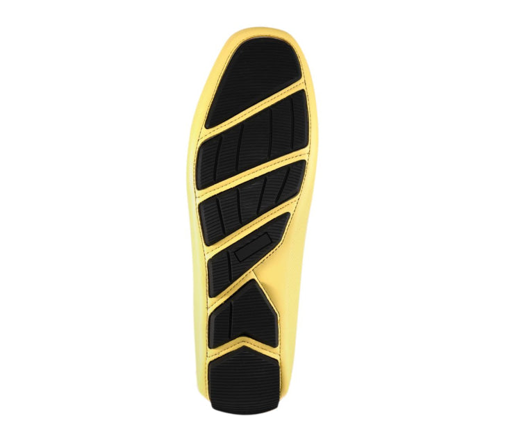 
                      
                        Amali Briggs yellow bit driving loafers sole
                      
                    