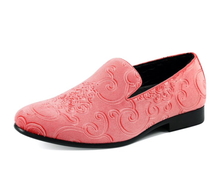 Amali Bryant coral tuxedo shoes main