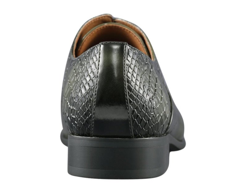 
                      
                        Amali Burke olive green oxford shoes back
                      
                    