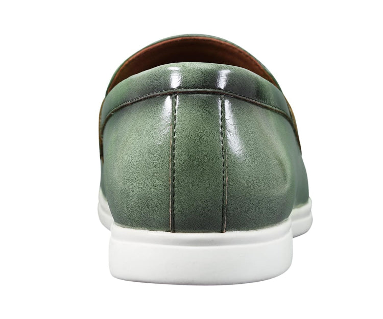 
                      
                        Amali Cahill mens green loafers back
                      
                    