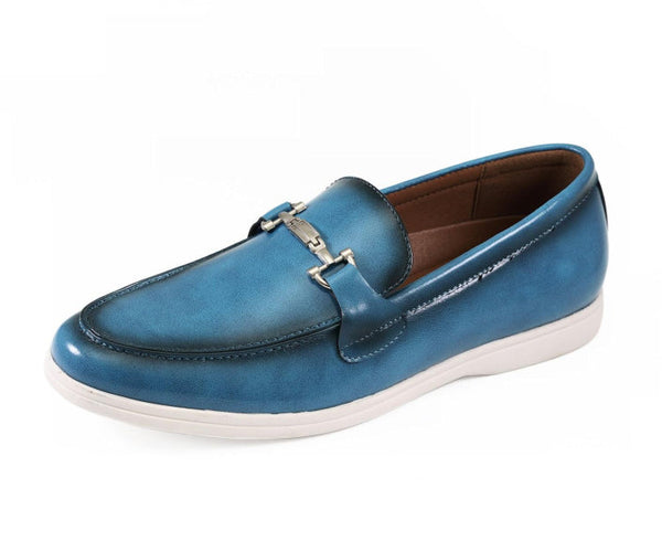 NEW AMALI men\'s cahill loafer in teal Turquoise Slip on Casual – Step  main image 4