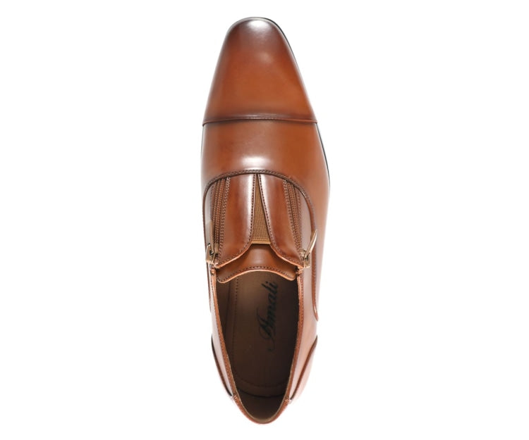 
                      
                        Amali Calum cognac cap toe loafers top
                      
                    