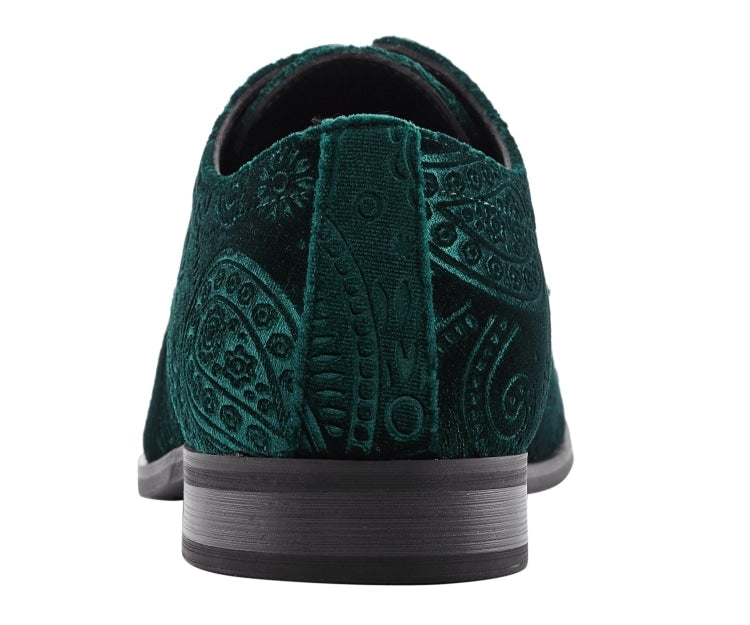 
                      
                        Amali Chadwick green derby shoes back
                      
                    