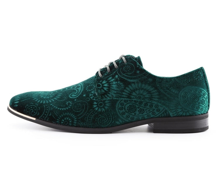 
                      
                        Amali Chadwick green derby shoes side
                      
                    