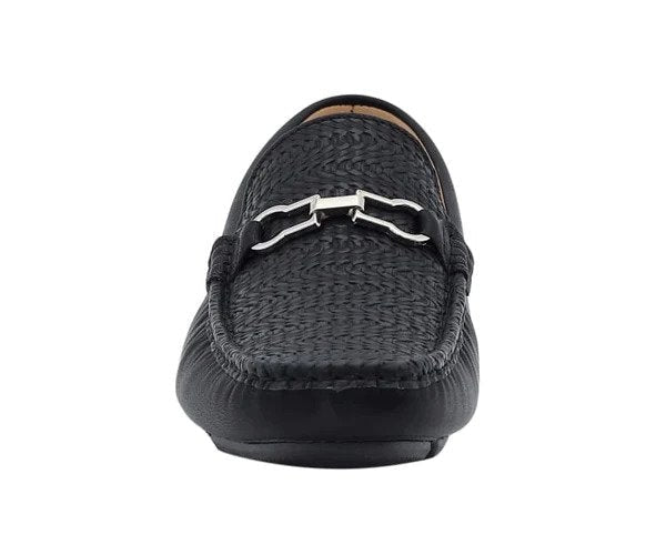 
                      
                        Amali Charles black driving loafers front
                      
                    