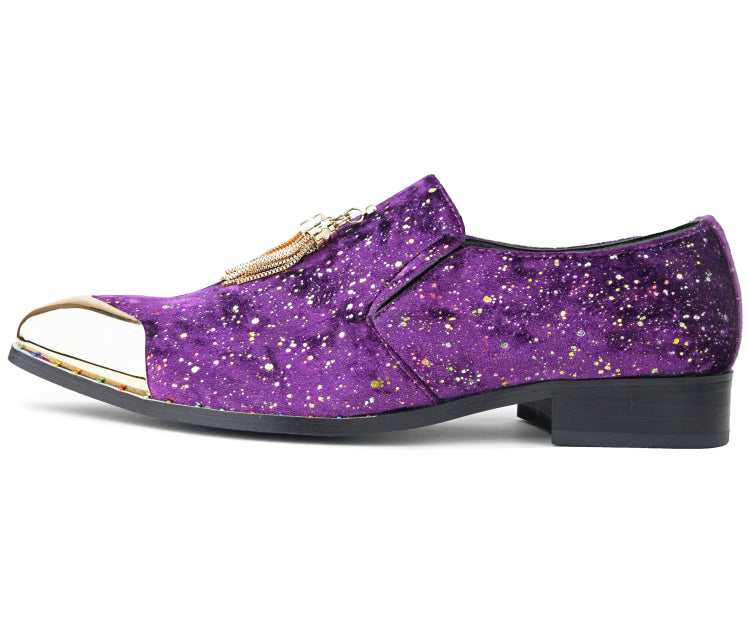 
                      
                        Amali Chaz purple fashion loafers side
                      
                    