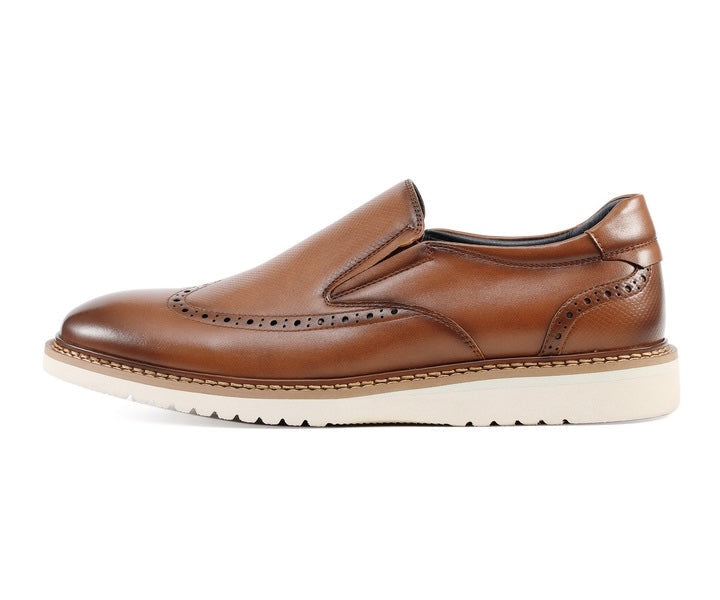 Amali Clyde cognac hybrid dress shoes side