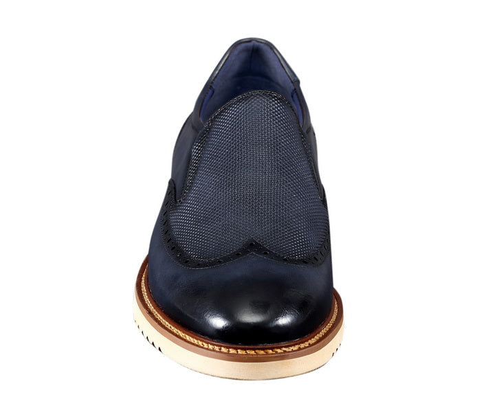 
                      
                        Amali Clyde navy hybrid dress shoes front
                      
                    