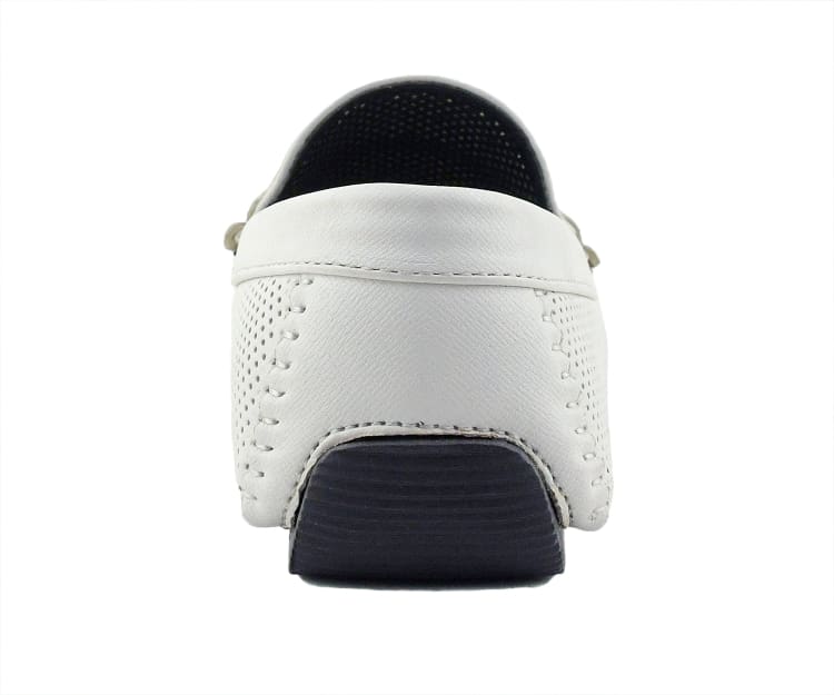 
                      
                        Amali Cola white driving loafers back
                      
                    