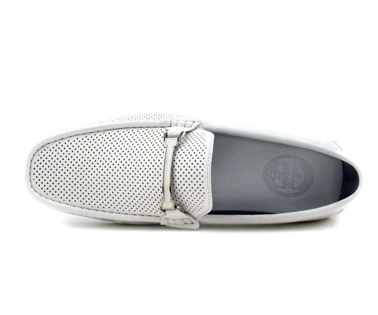 
                      
                        Amali Cola white driving loafers top
                      
                    