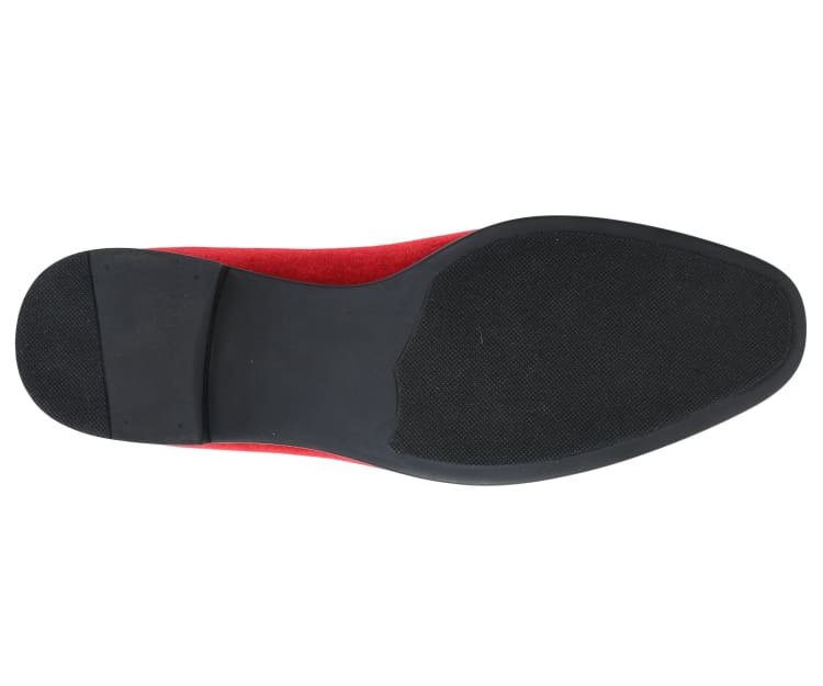 
                      
                        Amali Crown red velvet loafer sole
                      
                    