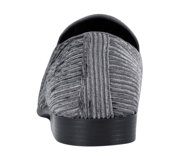 
                      
                        Amali Cyrus grey velvet shoes back
                      
                    