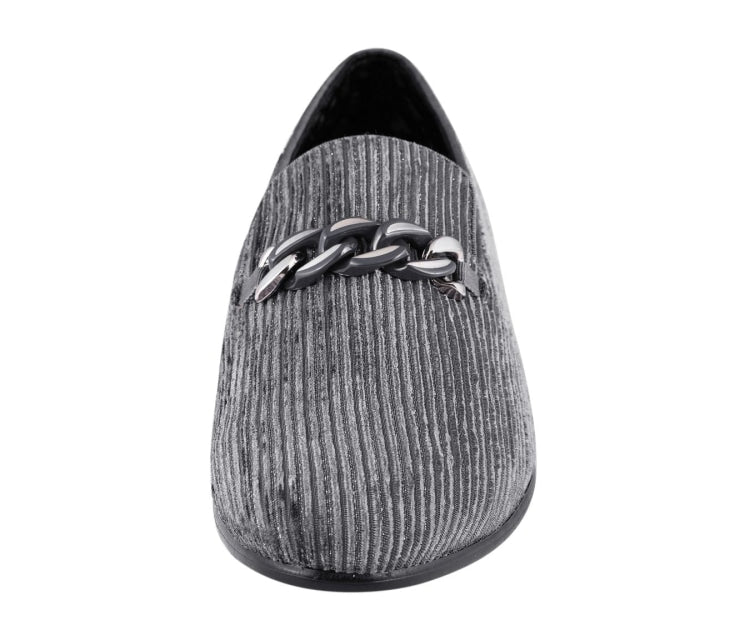 
                      
                        Amali Cyrus grey velvet shoes front
                      
                    