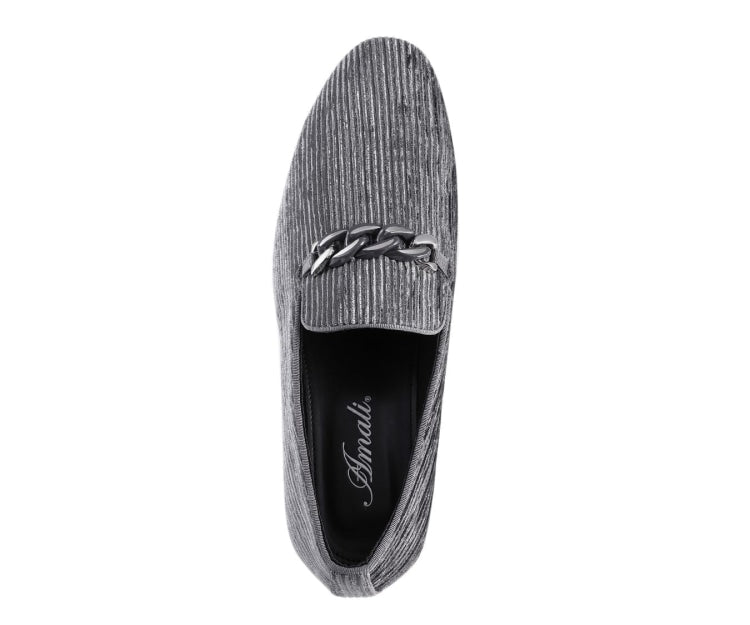 
                      
                        Amali Cyrus grey velvet shoes top
                      
                    
