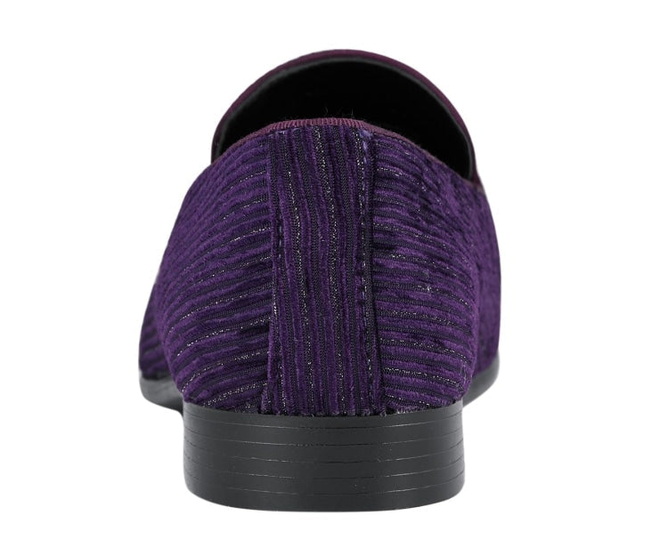 
                      
                        Amali Cyrus purple velvet shoes back
                      
                    