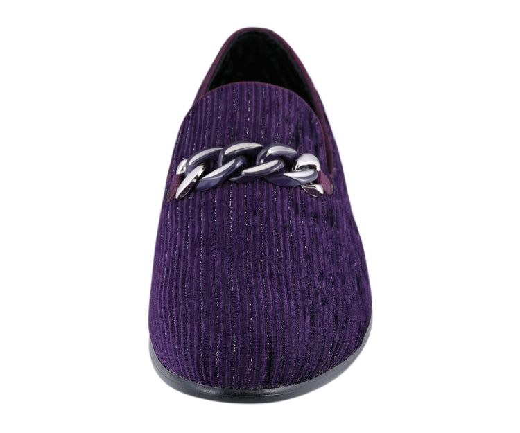 
                      
                        Amali Cyrus purple velvet shoes front
                      
                    