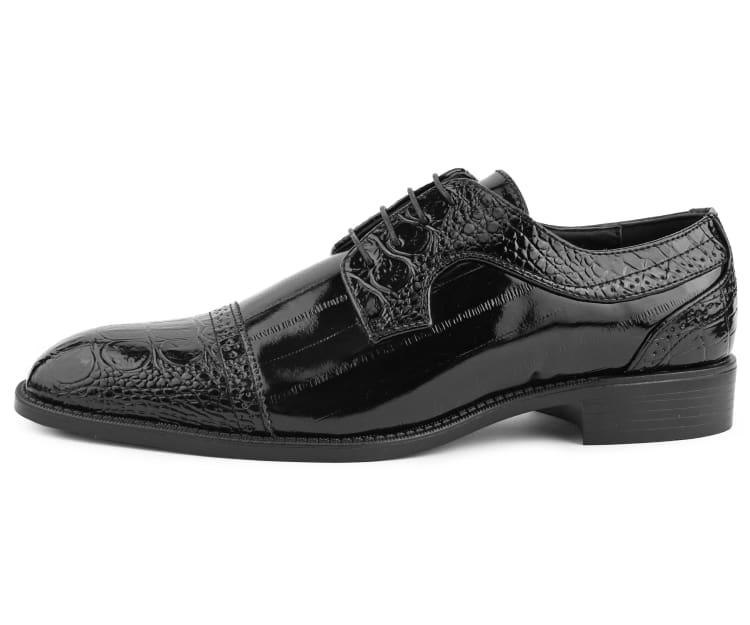 
                      
                        Amali Dallas black cap toe derby side
                      
                    