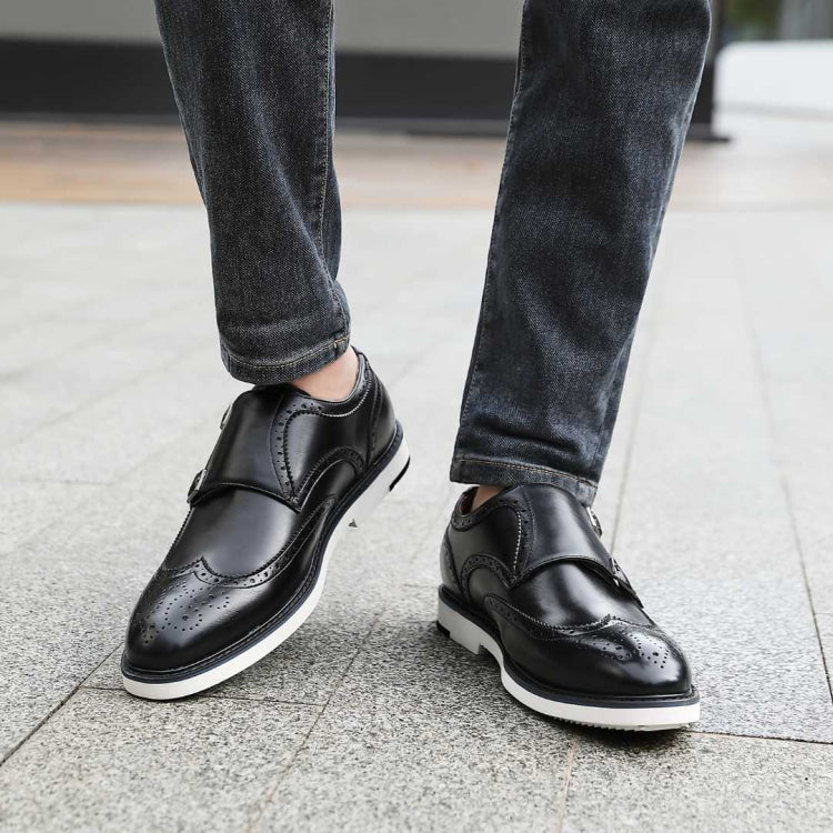 
                      
                        Amali Dario black monk strap shoes life 3
                      
                    