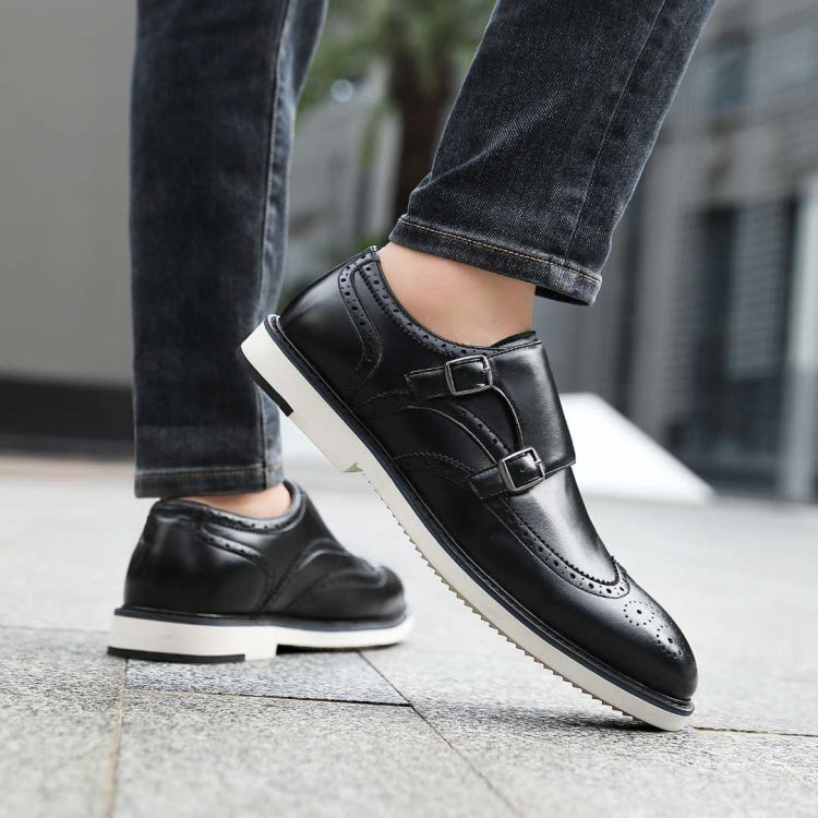 
                      
                        Amali Dario black monk strap shoes life 4
                      
                    