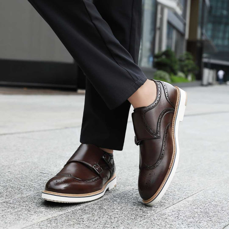 
                      
                        Amali Dario brown monk strap shoes life 3
                      
                    