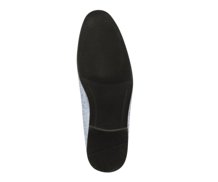 
                      
                        Amali Dazzle light blue sparkly loafers sole
                      
                    