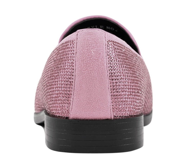 
                      
                        Amali Dazzle pink sparkly loafers back
                      
                    