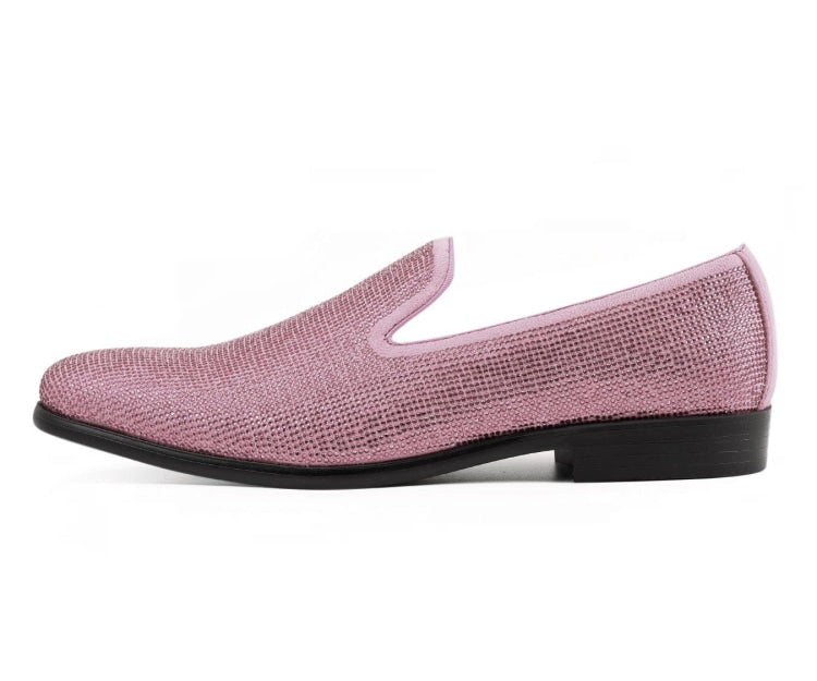 
                      
                        Amali Dazzle pink sparkly loafers side
                      
                    