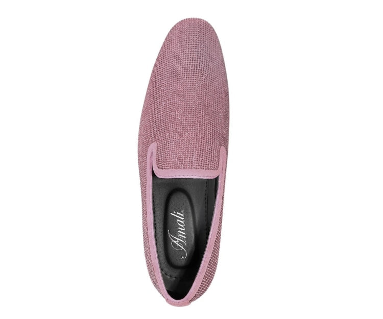
                      
                        Amali Dazzle pink sparkly loafers top
                      
                    