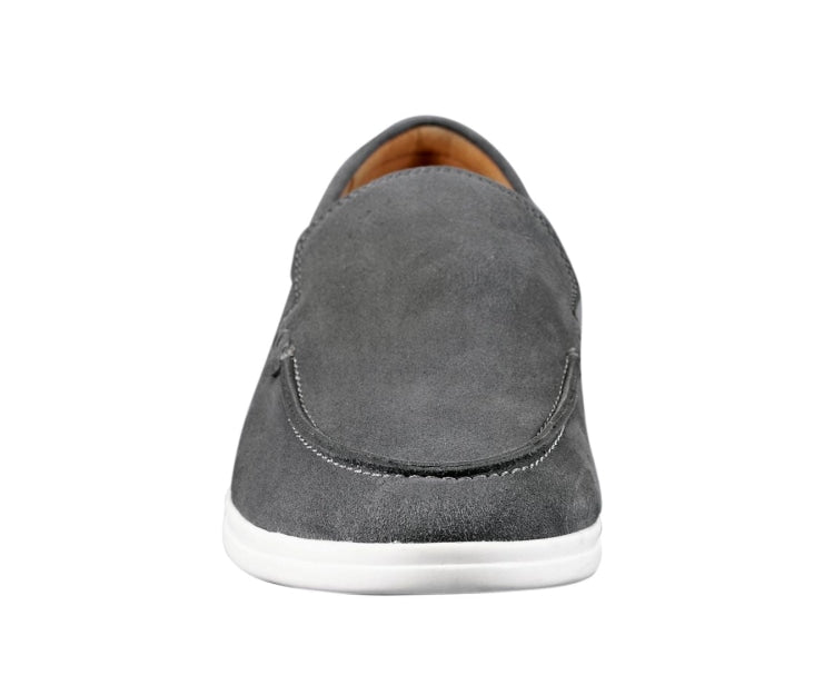 
                      
                        Amali Deniz grey loafers front
                      
                    