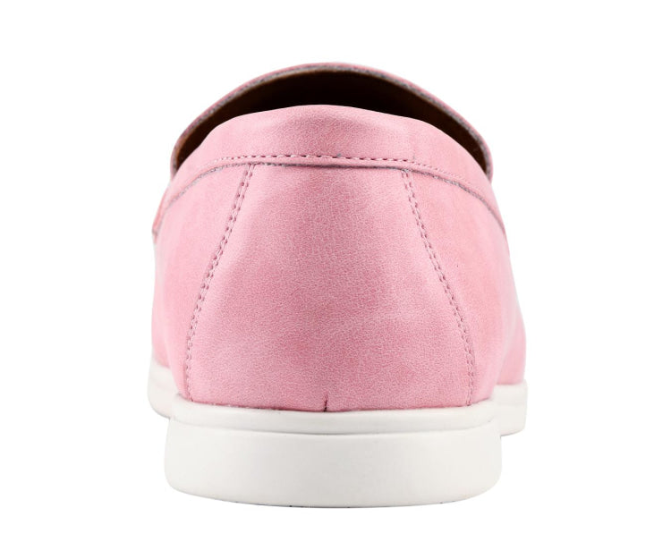
                      
                        Amali Deniz pink loafers back
                      
                    