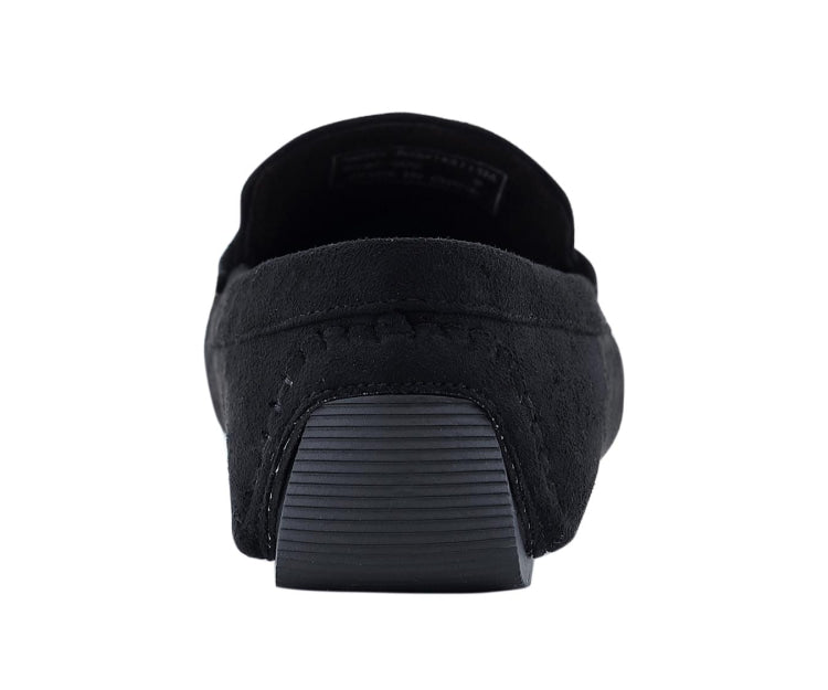 
                      
                        Amali Dyer black driving shoes back
                      
                    