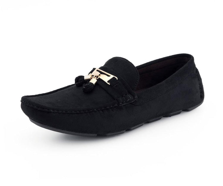 Amali Dyer black driving shoes main