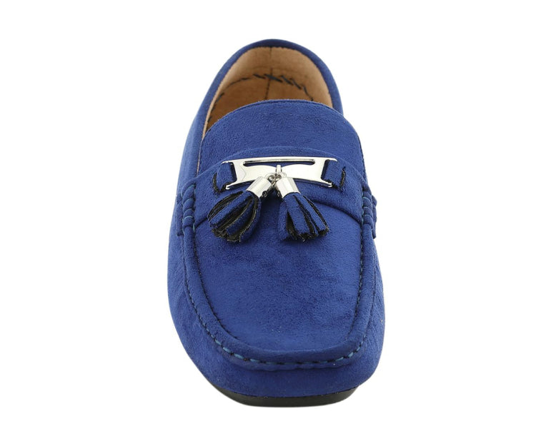 
                      
                        Amali Dyer royal blue driving shoes front
                      
                    