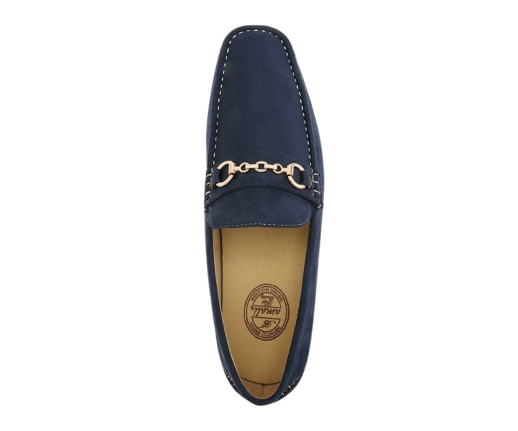 
                      
                        Amali Ecker navy blue moccasins top
                      
                    
