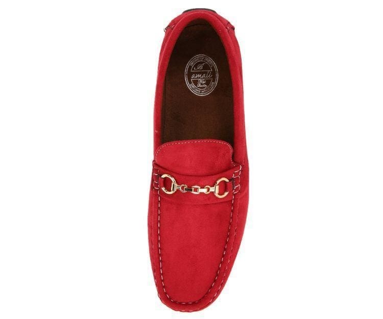 
                      
                        Amali Ecker red driving moccasins top
                      
                    