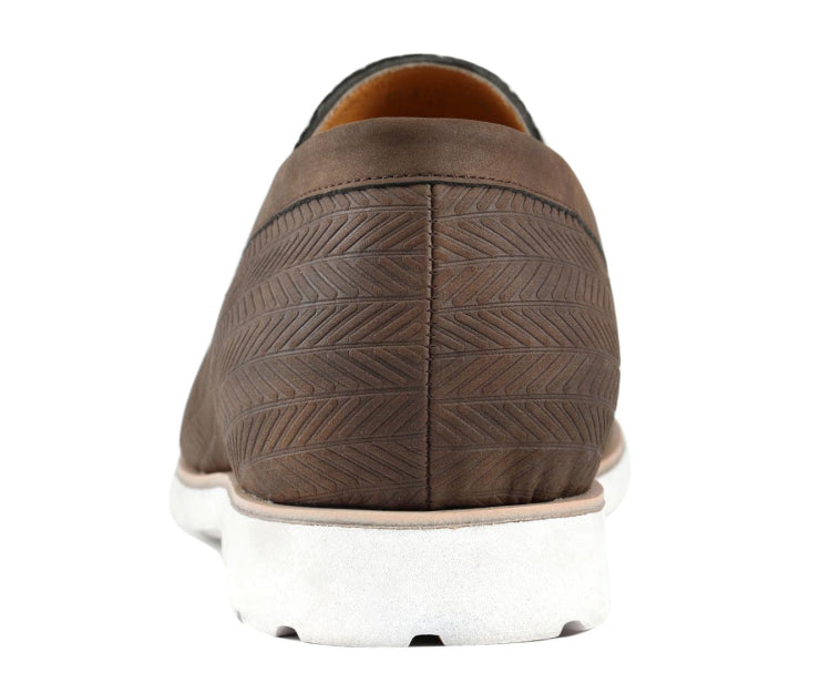 
                      
                        Amali Elias brown penny loafers back
                      
                    
