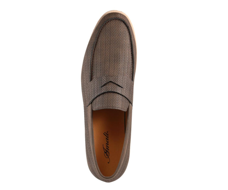 
                      
                        Amali Elias brown penny loafers top
                      
                    