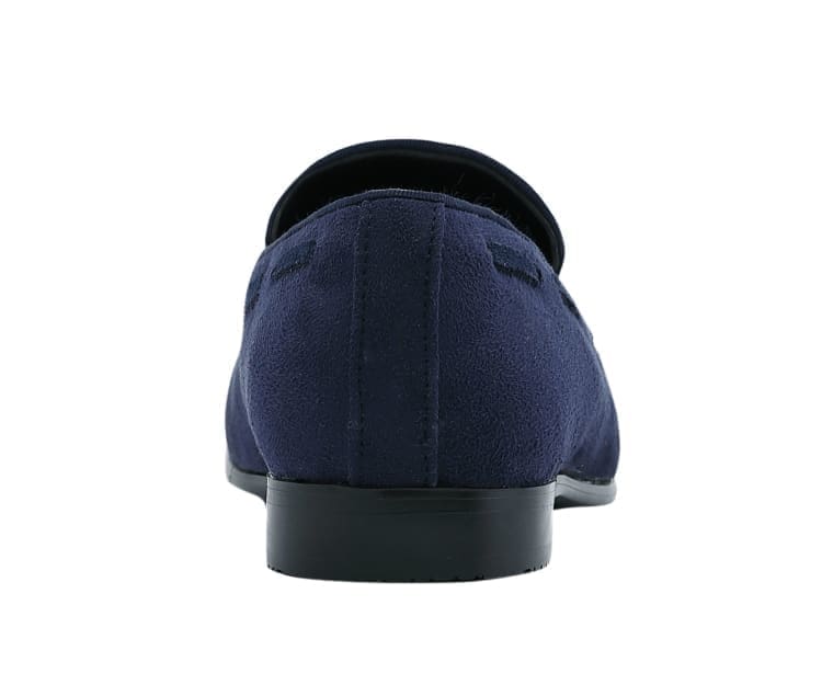 
                      
                        Amali Emperor navy tassel loafers back
                      
                    